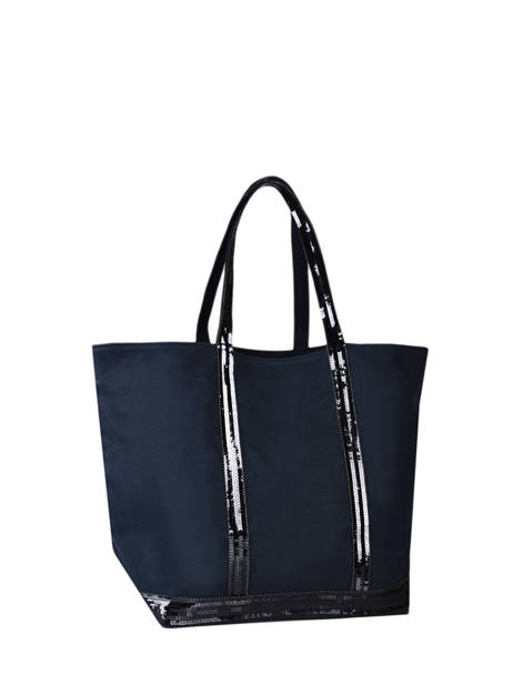 Handtas L Le Cabas Pailletten Vanessa bruno Blauw cabas 1V40315 ander zicht 3