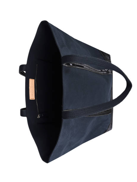 Handtas L Le Cabas Pailletten Vanessa bruno Blauw cabas 1V40315 ander zicht 4