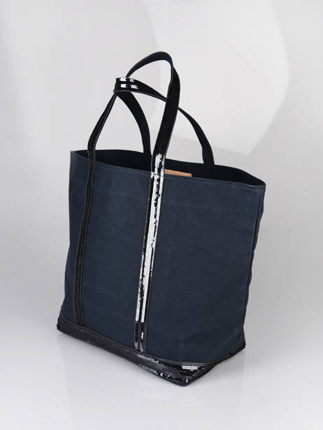 Handtas L Le Cabas Pailletten Vanessa bruno Blauw cabas 1V40315 ander zicht 1