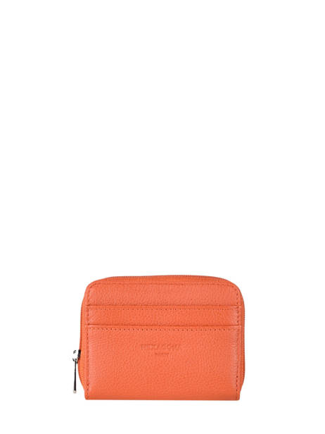 Portemonnee/kaarthouder Confort Leder Hexagona Oranje confort 463042
