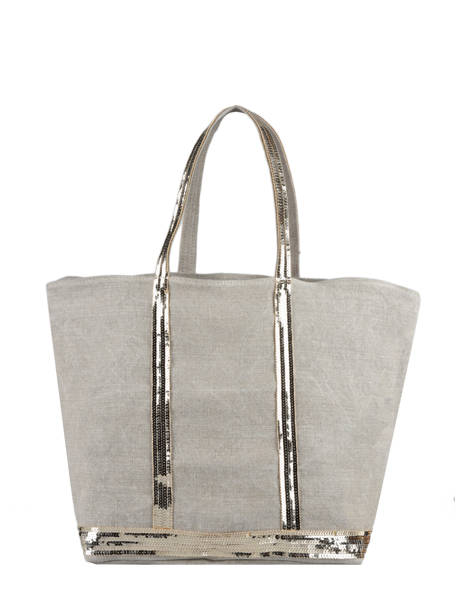 Handtas L Le Cabas Linnen Pailletten Vanessa bruno cabas lin 31V40315 ander zicht 3