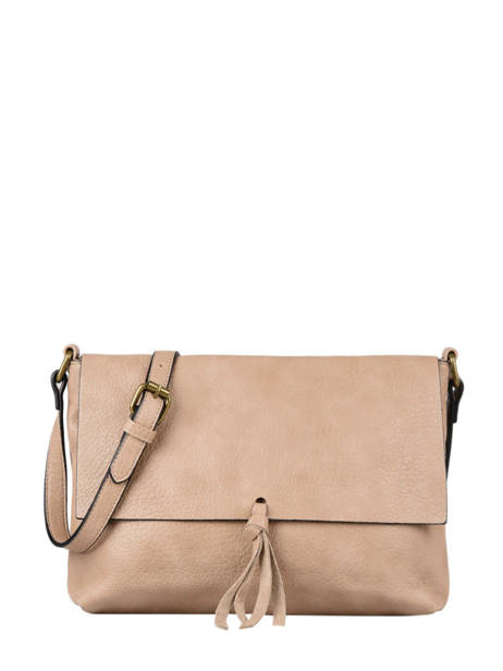 Sac Bandoulière Grained Flora & co Beige grained F8045