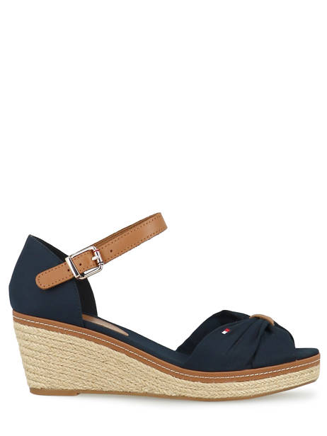 Sandales Talon Compensé Iconic Elba Tommy hilfiger Bleu women 906403 vue secondaire 1