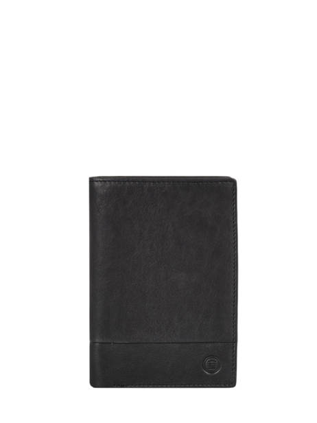 Portefeuille Anchorage Cuir Serge blanco Noir anchorage ANC21019