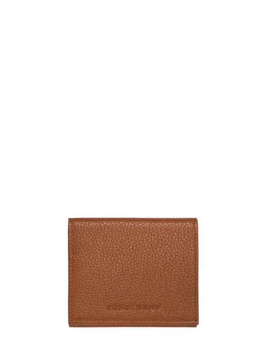 Longchamp Le foulonné Porte monnaie Marron