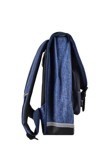 Sac à Dos 2 Compartiments Cameleon Bleu vintage color HPS23012 vue secondaire 4