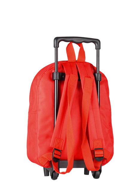 Sac A Dos A Roulettes 1 Compartiment Cars Rouge speed 4CENTR vue secondaire 4