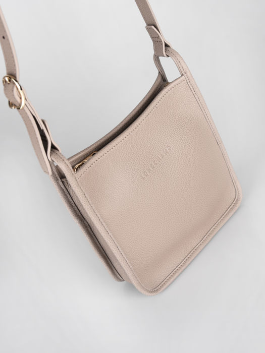 Longchamp Le foulonné Sac porté travers Gris