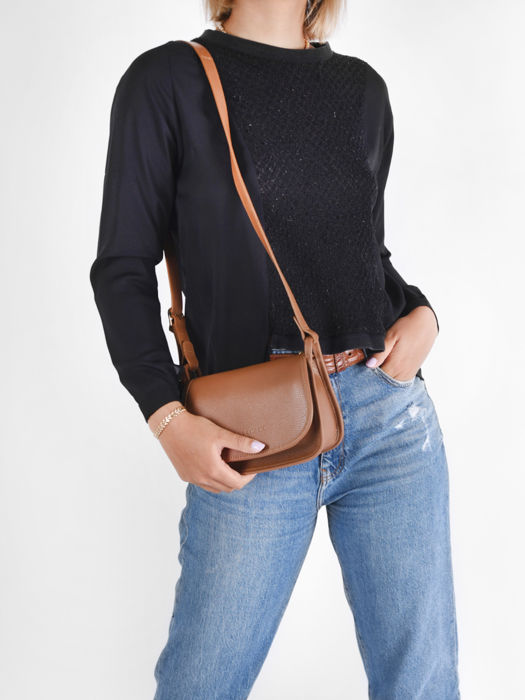 Longchamp Le foulonné Sac porté travers Marron