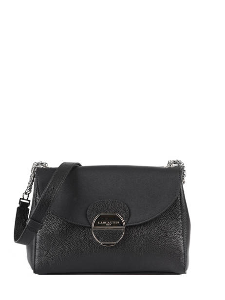 Sac Bandouliere Foulonne Pia Cuir Lancaster Noir retro janis 60