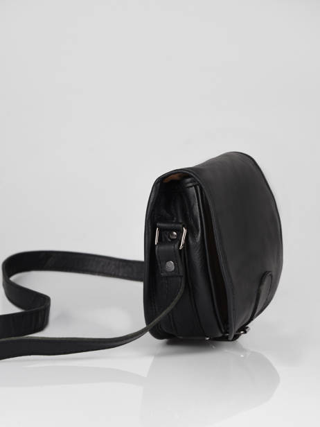 Cross Body Tas Vintage Leder Paul marius Zwart vintage BOHEMIEN ander zicht 2
