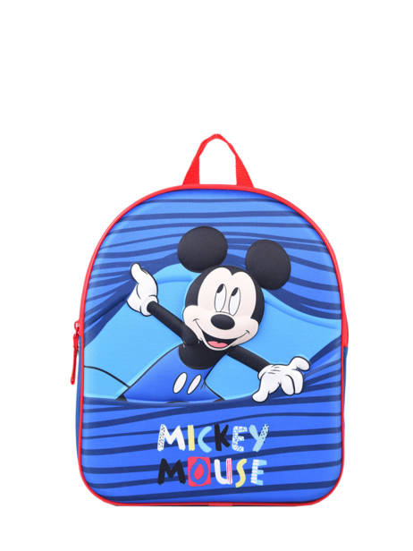 Mini Rugzak 1 Comprtiment Mickey Blauw stripe MICNIO3