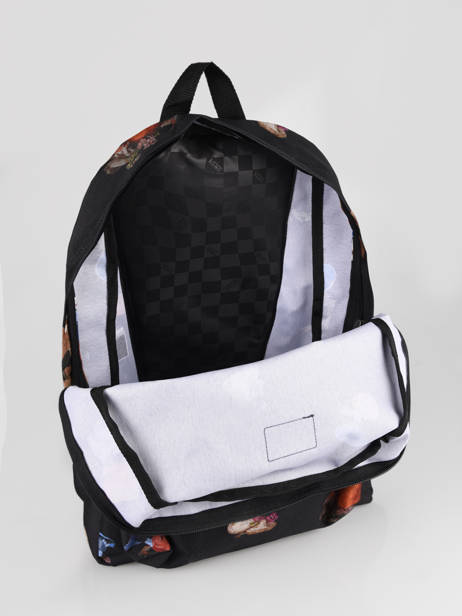 Rugzak 1 Compartiment Vans Zwart backpack VN0A5KHQ ander zicht 4