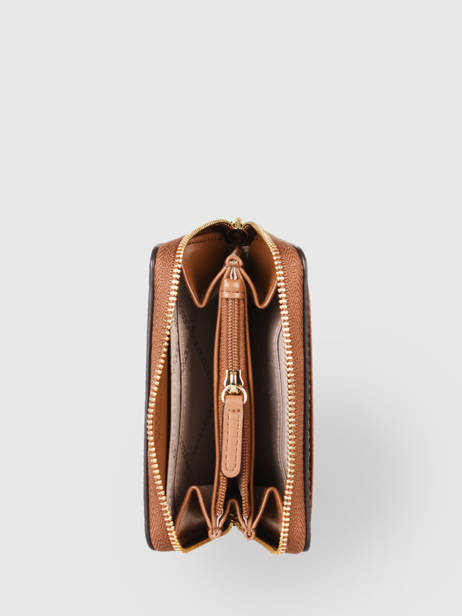 Porte-monnaie Jetset Cuir Michael kors Marron money pieces S1GT9Z1L vue secondaire 1