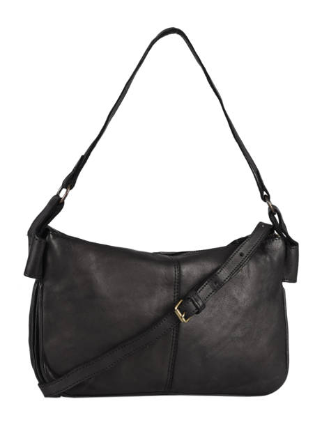 Sac Bandoulière Heritage Cuir Biba Noir heritage BT18 vue secondaire 4