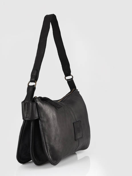 Sac Bandoulière Heritage Cuir Biba Noir heritage BT18 vue secondaire 2