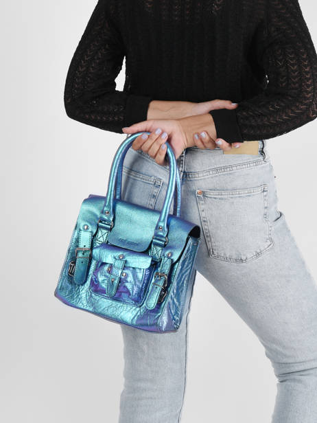 Handtas Rive Gauche S Scarabee Leder Paul marius Blauw scarabee RIVGSSCA ander zicht 1