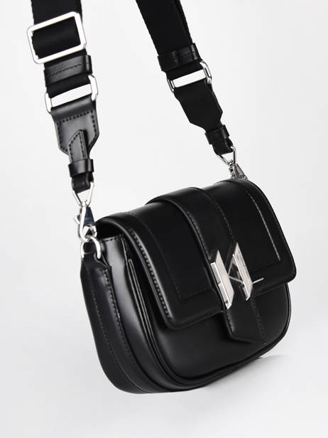 Sac Bandoulièer K/saddle Cuir Karl lagerfeld Noir k saddle 216W3039 vue secondaire 2