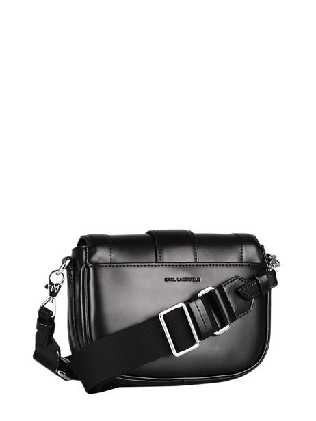 Sac Bandoulièer K/saddle Cuir Karl lagerfeld Noir k saddle 216W3039 vue secondaire 4