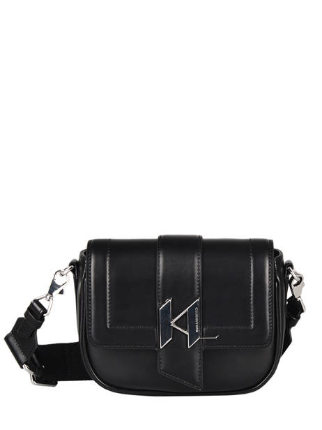 Sac Bandoulièer K/saddle Cuir Karl lagerfeld Noir k saddle 216W3039