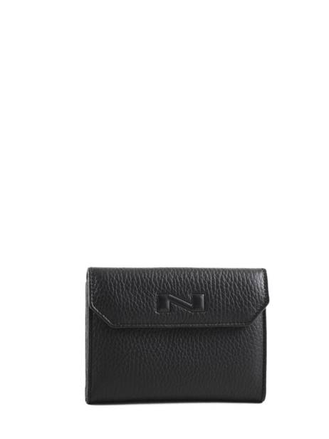 Portefeuille Original N 2 Compartimenten Leder Nathan baume Zwart original n 413N