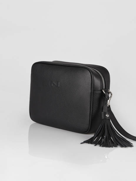 Cross Body Tas Camera Bag Leder Nathan baume Zwart nathan 2 ander zicht 2