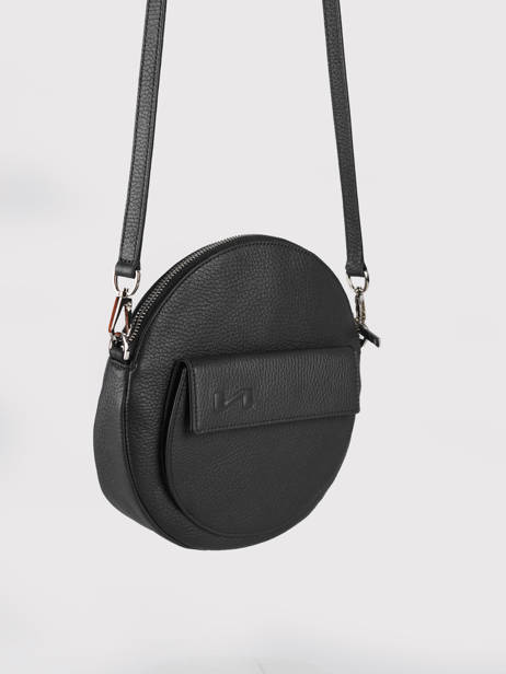 Cross Body Tas Dorine Leder Nathan baume Zwart nathan 96KW3061 ander zicht 2