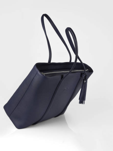 Schoudertas Nathan Leder Nathan baume Blauw nathan 36855 ander zicht 2