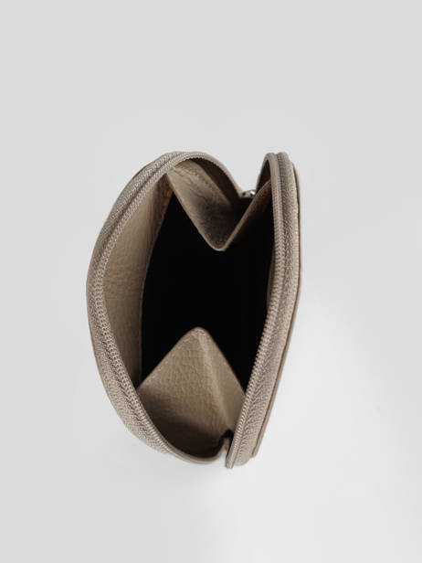 Portemonnee Caviar Leder Crinkles Beige caviar 14291 ander zicht 1