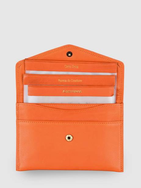 Papierhouder Marina Leder Katana Oranje marina 753104 ander zicht 1