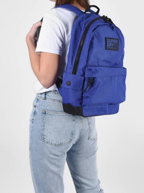 Rugzak Superdry Blauw backpack M9110085 ander zicht 1