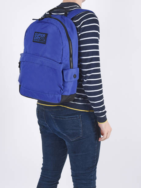 Sac à Dos Superdry Bleu backpack M9110085 vue secondaire 2