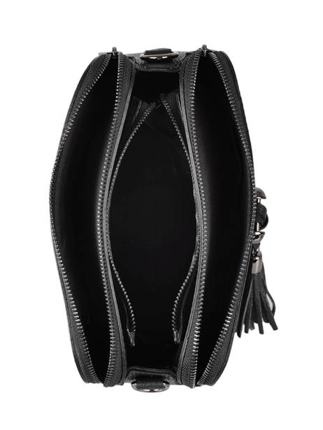 Sac Bandouliere Caviar Cuir Milano Noir caviar CA21101 vue secondaire 3