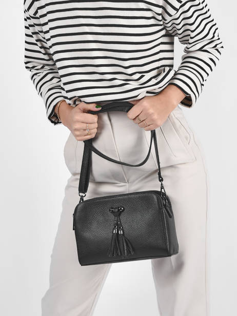 Sac Bandouliere Caviar Cuir Milano Noir caviar CA21101 vue secondaire 1