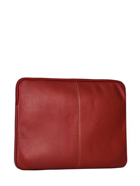 Housse Ordinateur Pc 15'' Cuir Etrier Rouge flandres EFLA8835 vue secondaire 3