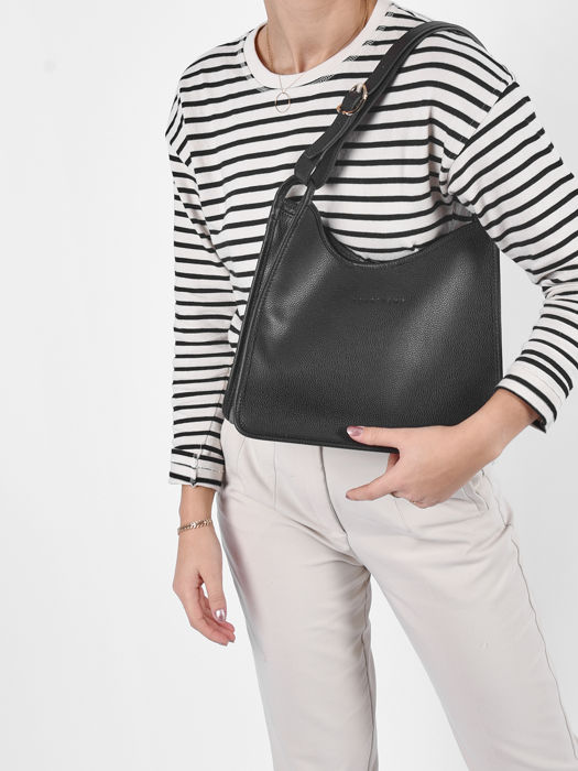 Longchamp Le foulonné Besace Noir