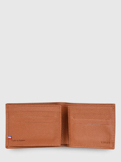 Portefeuille Porte-cartes Cuir Cuir Etrier Marron madras EMAD740 vue secondaire 1