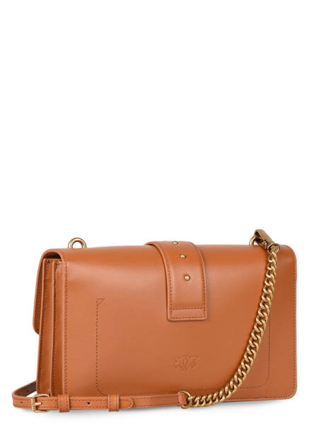 Sac Bandoulière Classic Love Bag Icon Simply Cuir Pinko Marron love bag icon 1P22JH vue secondaire 4