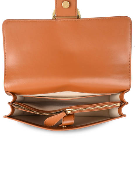 Sac Bandoulière Classic Love Bag Icon Simply Cuir Pinko Marron love bag icon 1P22JH vue secondaire 3