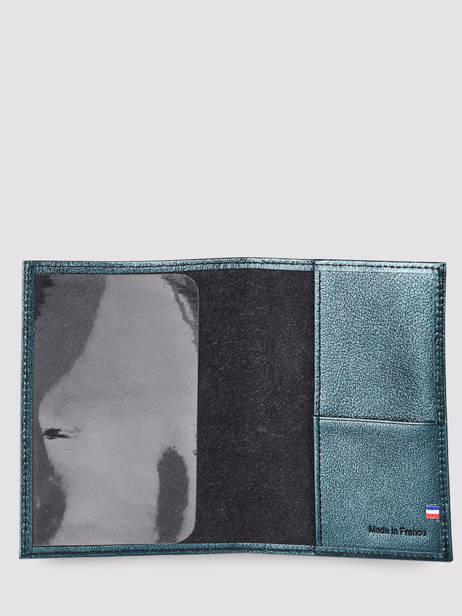 Etui Passeport Etincelle Irisée Cuir Etrier Bleu etincelle irisee EETI025 vue secondaire 1
