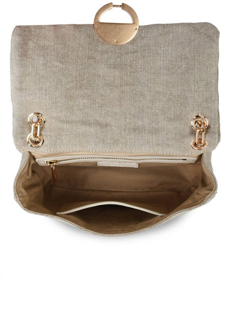 Grand Sac Bandoulière Moon En Lin Vanessa bruno moon 70V40329 vue secondaire 3