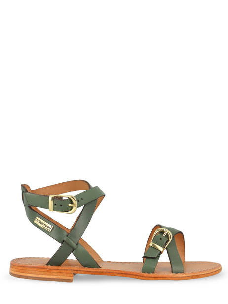 Sandalen Hepana Uit Leder Les tropeziennes Groen accessoires HEPANA ander zicht 1