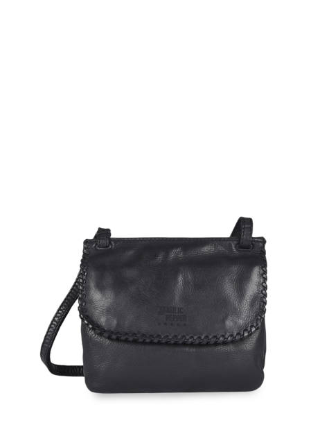 Sac Bandoulière Utility Cuir Basilic pepper Noir utility BUTI05