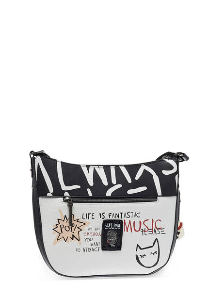 Sac Bandouliere Fun And Music Anekke Blanc fun and music 34823138 vue secondaire 4