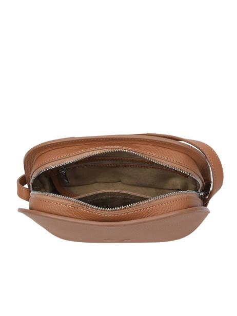 Cross Body Tas Lilou Leder Nathan baume Bruin egee 2 ander zicht 3