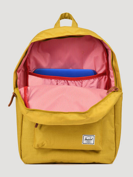 Sac à Dos 1 Compartiment Herschel Jaune classics 10007PBG vue secondaire 2