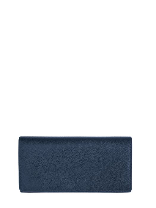 Longchamp Le foulonné Portefeuille Blauw