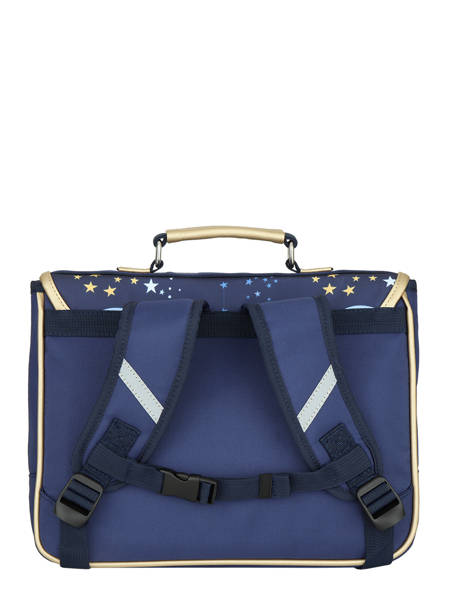 Boekentas 1 Compartiment Caramel et cie Blauw boheme FI ander zicht 4