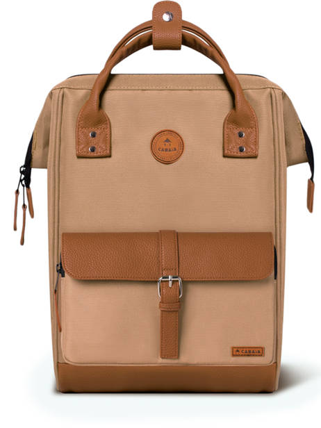 Personaliseerbare Rugzak Adventurer Medium Cabaia Beige adventurer BAGS