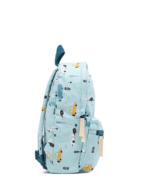 Rugzak Traffic 1 Compartiment Kidzroom Blauw mini 986 ander zicht 2
